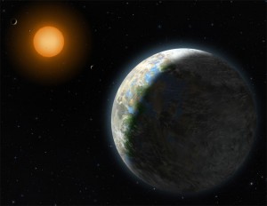 Gliese 581g Artist Depiction
